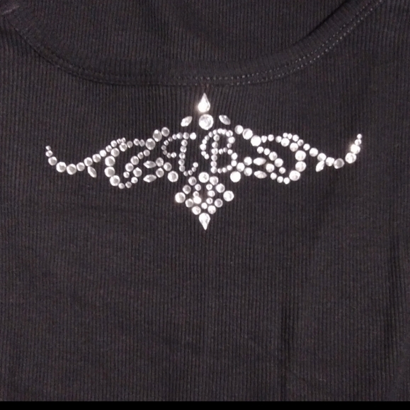 Trendi Babe Rhinestone Tank Top NWT - Picture 5 of 6